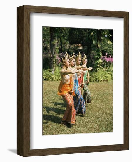 Thai Dancing, Oriental Gardens, Bangkok, Thailand, Southeast Asia-Philip Craven-Framed Photographic Print