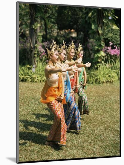 Thai Dancing, Oriental Gardens, Bangkok, Thailand, Southeast Asia-Philip Craven-Mounted Photographic Print