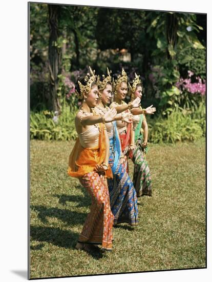 Thai Dancing, Oriental Gardens, Bangkok, Thailand, Southeast Asia-Philip Craven-Mounted Photographic Print