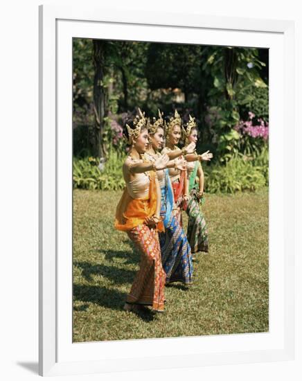 Thai Dancing, Oriental Gardens, Bangkok, Thailand, Southeast Asia-Philip Craven-Framed Photographic Print