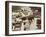 Thai Elephants Maneuver Their Way Through a Bangkok Traffic Jam in Downtown-null-Framed Premium Photographic Print