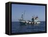 Thai Fishing Boat, Andaman Sea off Phuket, Thailand, Southeast Asia-Joern Simensen-Framed Stretched Canvas