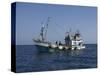 Thai Fishing Boat, Andaman Sea off Phuket, Thailand, Southeast Asia-Joern Simensen-Stretched Canvas