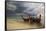 Thai Fishing Boats Beached on Phi Phi Island During a Storm-Alex Saberi-Framed Stretched Canvas