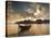 Thai Fishing Boats Off Phi Phi Island at Sunset-Alex Saberi-Stretched Canvas