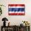 Thai Flag-daboost-Framed Stretched Canvas displayed on a wall