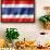 Thai Flag-daboost-Framed Art Print displayed on a wall