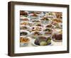 Thai Food Offered During a Festival at Buddhapadipa Temple, Wimbledon, London, England, Uk-null-Framed Photographic Print