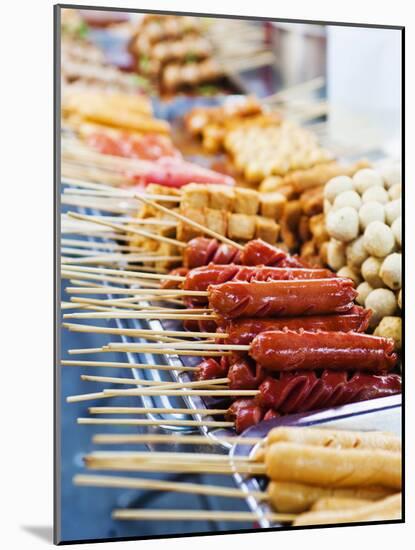 Thai Food on a Street Food Stall at the Khaosan Road Market in Bangkok, Thailand, Southeast Asia-Matthew Williams-Ellis-Mounted Photographic Print