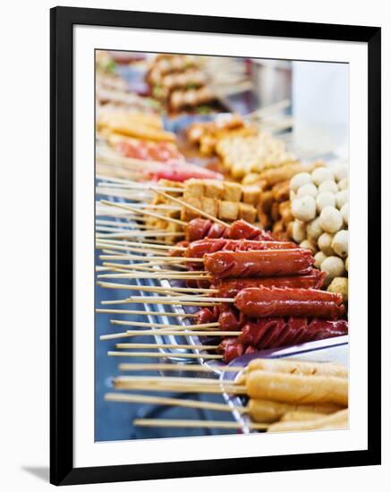 Thai Food on a Street Food Stall at the Khaosan Road Market in Bangkok, Thailand, Southeast Asia-Matthew Williams-Ellis-Framed Photographic Print