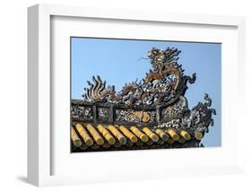 Thai Hoa Palace Dated 19th Century, Roof Detail-Nathalie Cuvelier-Framed Photographic Print