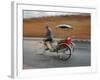 Thai Man in Motion, Chiang Mai, Thailand.-Adam Jones-Framed Photographic Print