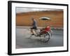 Thai Man in Motion, Chiang Mai, Thailand.-Adam Jones-Framed Photographic Print