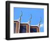 Thai Temple Roof Architectural-phichak-Framed Photographic Print