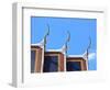 Thai Temple Roof Architectural-phichak-Framed Photographic Print