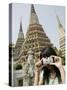 Thai Woman Taking Pictures, Wat Poo, Bangkok, Thailand, Southeast Asia, Asia-Angelo Cavalli-Stretched Canvas