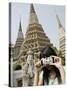 Thai Woman Taking Pictures, Wat Poo, Bangkok, Thailand, Southeast Asia, Asia-Angelo Cavalli-Stretched Canvas