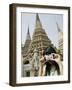 Thai Woman Taking Pictures, Wat Poo, Bangkok, Thailand, Southeast Asia, Asia-Angelo Cavalli-Framed Photographic Print