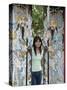 Thai Woman, Wat Poo Temple, Bangkok, Thailand, Southeast Asia, Asia-Angelo Cavalli-Stretched Canvas