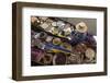 Thailand, Amphawa Floating Market. Woman prepares food.-Brenda Tharp-Framed Photographic Print