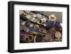 Thailand, Amphawa Floating Market. Woman prepares food.-Brenda Tharp-Framed Photographic Print