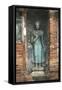 Thailand, Ayutthaya Historical Park, Wat Mahathat, Statue of Buddha-null-Framed Stretched Canvas