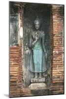 Thailand, Ayutthaya Historical Park, Wat Mahathat, Statue of Buddha-null-Mounted Giclee Print