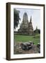 Thailand, Ayutthaya Historical Park, Wat Mahathat-null-Framed Giclee Print