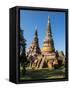 Thailand, Ayutthaya, Phra Nakhon Si Ayutthaya Old Siam Temple-Terry Eggers-Framed Stretched Canvas