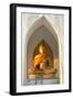 Thailand, Ayutthaya, Tambon Tha Wasukri. Buddha at Wat Na Phra Meru-Kevin Oke-Framed Photographic Print