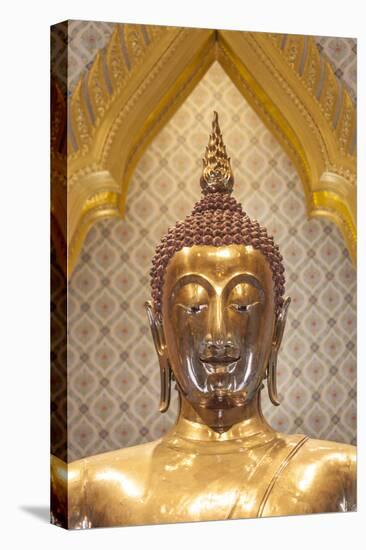 Thailand, Bangkok. Chinatown, Wat Traimit, the Golden Buddha.-Walter Bibikow-Stretched Canvas