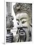 Thailand, Bangkok, Chinese warrior guardian statue at Wat Pho Buddhist temple-Terry Eggers-Framed Photographic Print