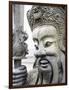 Thailand, Bangkok, Chinese warrior guardian statue at Wat Pho Buddhist temple-Terry Eggers-Framed Photographic Print