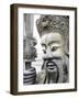 Thailand, Bangkok, Chinese warrior guardian statue at Wat Pho Buddhist temple-Terry Eggers-Framed Photographic Print