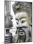 Thailand, Bangkok, Chinese warrior guardian statue at Wat Pho Buddhist temple-Terry Eggers-Mounted Photographic Print