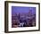 Thailand, Bangkok, City Skyline and Chao Phraya River at Night-Steve Vidler-Framed Photographic Print