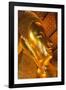 Thailand, Bangkok. Close-up of the head of the Reclining Buddha inside Wat Pho.-Brenda Tharp-Framed Photographic Print