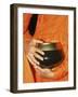 Thailand, Bangkok, Detail of Monk Holding Alms Bowl-Steve Vidler-Framed Photographic Print