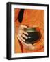 Thailand, Bangkok, Detail of Monk Holding Alms Bowl-Steve Vidler-Framed Photographic Print