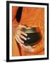 Thailand, Bangkok, Detail of Monk Holding Alms Bowl-Steve Vidler-Framed Photographic Print