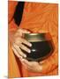 Thailand, Bangkok, Detail of Monk Holding Alms Bowl-Steve Vidler-Mounted Photographic Print