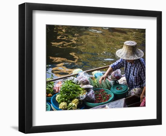 Thailand, Bangkok, Floating Market in Damnoen Saduak-Terry Eggers-Framed Photographic Print