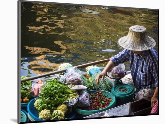 Thailand, Bangkok, Floating Market in Damnoen Saduak-Terry Eggers-Mounted Photographic Print