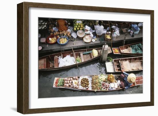 Thailand, Bangkok, Floating Market-David R. Frazier-Framed Photographic Print