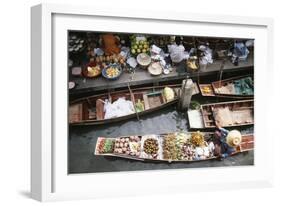Thailand, Bangkok, Floating Market-David R. Frazier-Framed Photographic Print