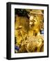 Thailand, Bangkok, Golden Kinnara statue at Emerald Buddha Temple, Wat Phra Kaew, Grand Palace-Terry Eggers-Framed Photographic Print