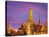 Thailand, Bangkok, Grand Palace, Wat Phra Kaeo at Dusk-Shaun Egan-Stretched Canvas