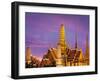 Thailand, Bangkok, Grand Palace, Wat Phra Kaeo at Dusk-Shaun Egan-Framed Photographic Print