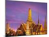 Thailand, Bangkok, Grand Palace, Wat Phra Kaeo at Dusk-Shaun Egan-Mounted Photographic Print