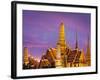 Thailand, Bangkok, Grand Palace, Wat Phra Kaeo at Dusk-Shaun Egan-Framed Photographic Print